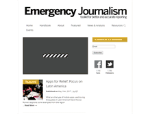 Tablet Screenshot of emergencyjournalism.net